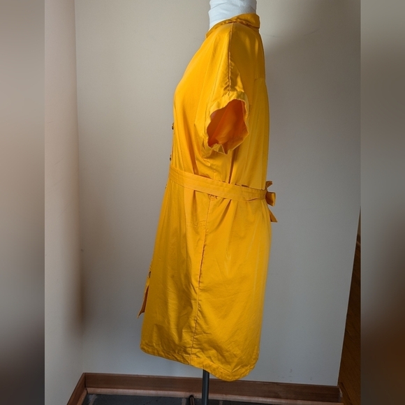 Nine West Golden Button-Down Shirt Dress – Sunshine Chic XL 🌞✨ - Picture 3 of 6